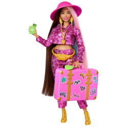 Barbie Extra Fly - кукла Сафари в наряде с анималистическим принтом + аксессуары HPT48 / артикул   GRN27 HPT48  / GTIN 194735167241