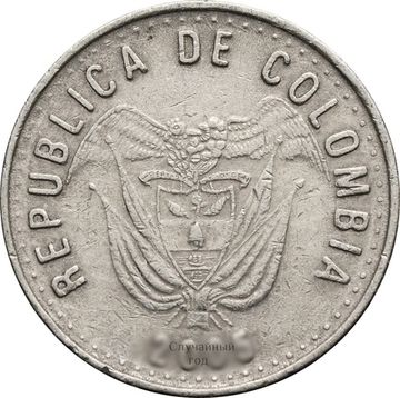 50 песо 1989-2009 Колумбия