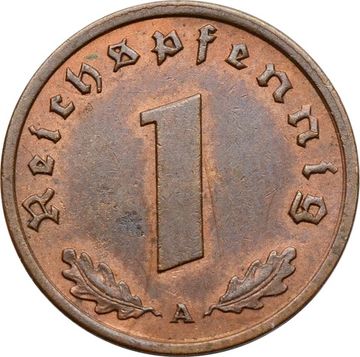 1 рейхспфенниг 1938 Германия (Третий рейх) "A"
