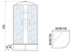 Душевая кабина River Dunay XL 80/43 MT 10000006202 с гидромассажем