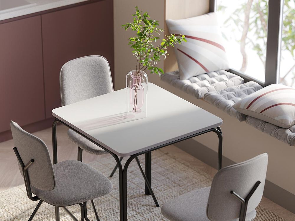 Стул Ror, Y, рогожка, черный/серый