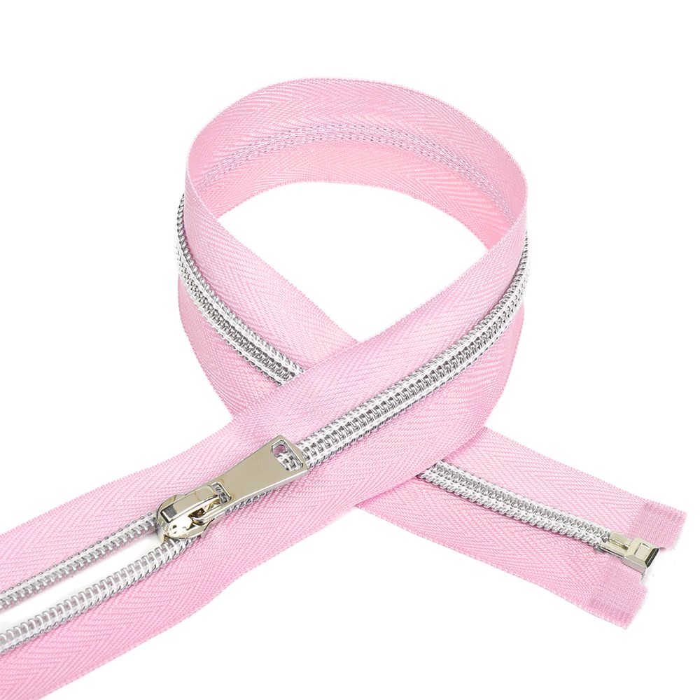 Молния спираль Т5, L 70 см, розовый