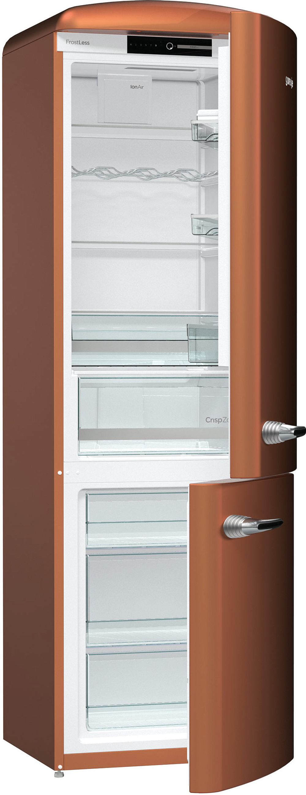 Отдельностоящий двухкамерный холодильник Gorenje ORK192CR