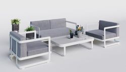 Villino, набор белый/серый, алюминий