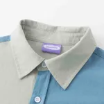 Сорочка Ymkashix Puff светло-серая/синяя