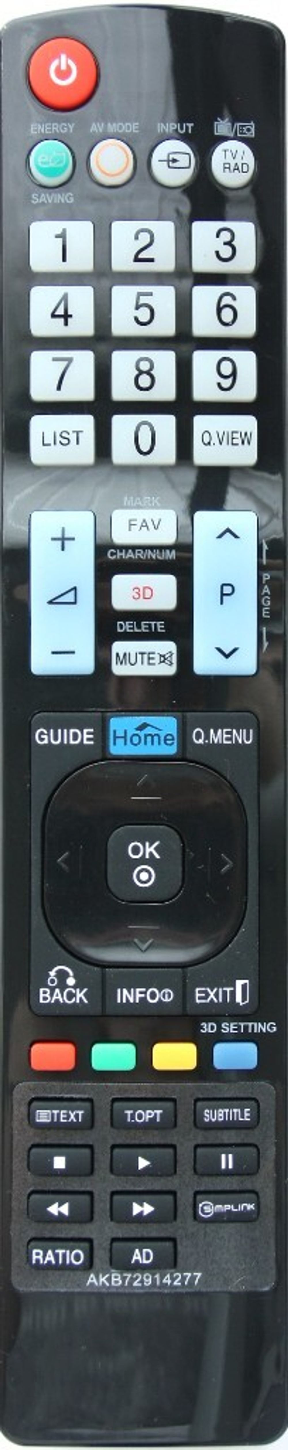 Пульт для телевизора LG AKB72914277