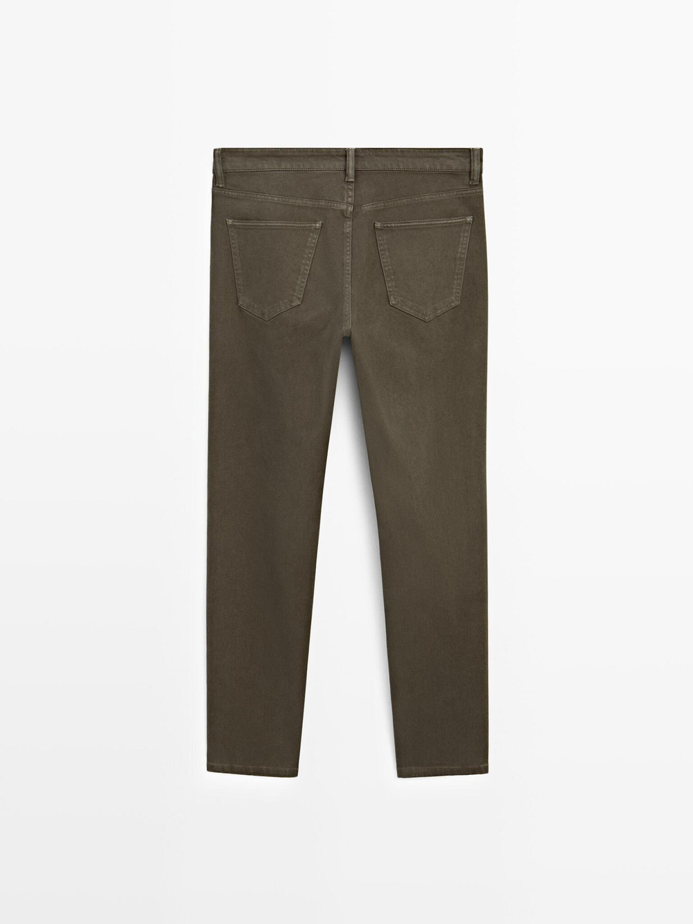 Massimo Dutti Джинсы Slim Fit, серо-зеленый