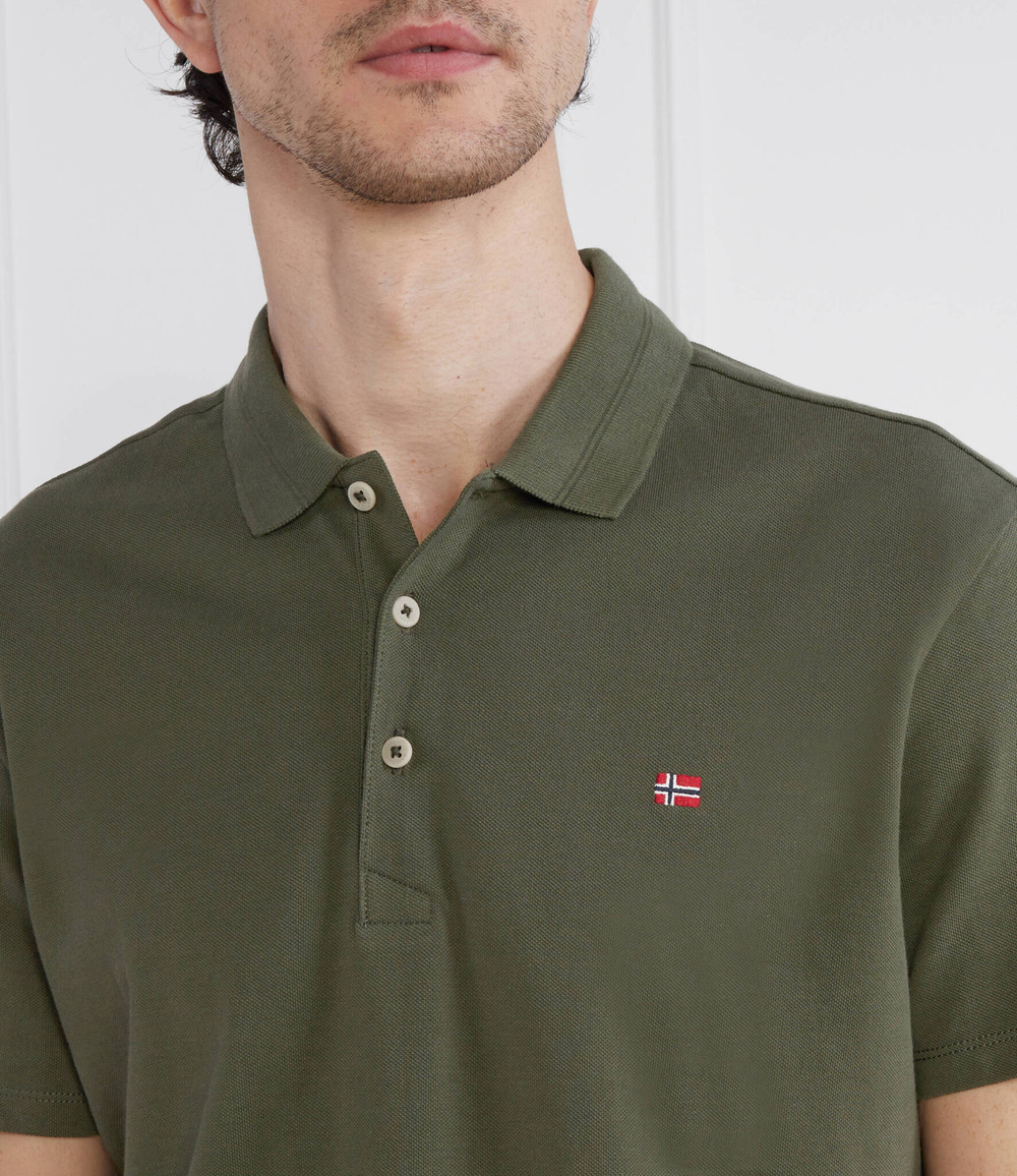 поло ealis Napapijri - зеленый(NP0A4H8B)