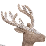 Фигурка новогодняя MAGIC «Блестящий олень» 35*46*10 см, Шампань
