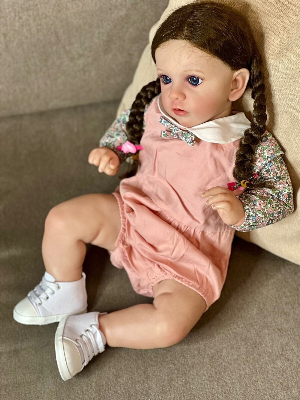 Кукла Реборн мягконабивная 60см в пакете (FA-141)