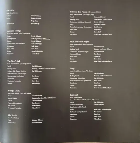 David Gilmour – Luck And Strange LP