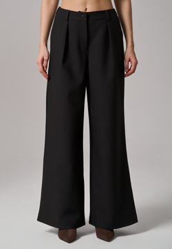 Брюки палаццо черные