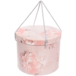 Коробка подарочная «Акварельные цветы» 25*25*20 см, розовый