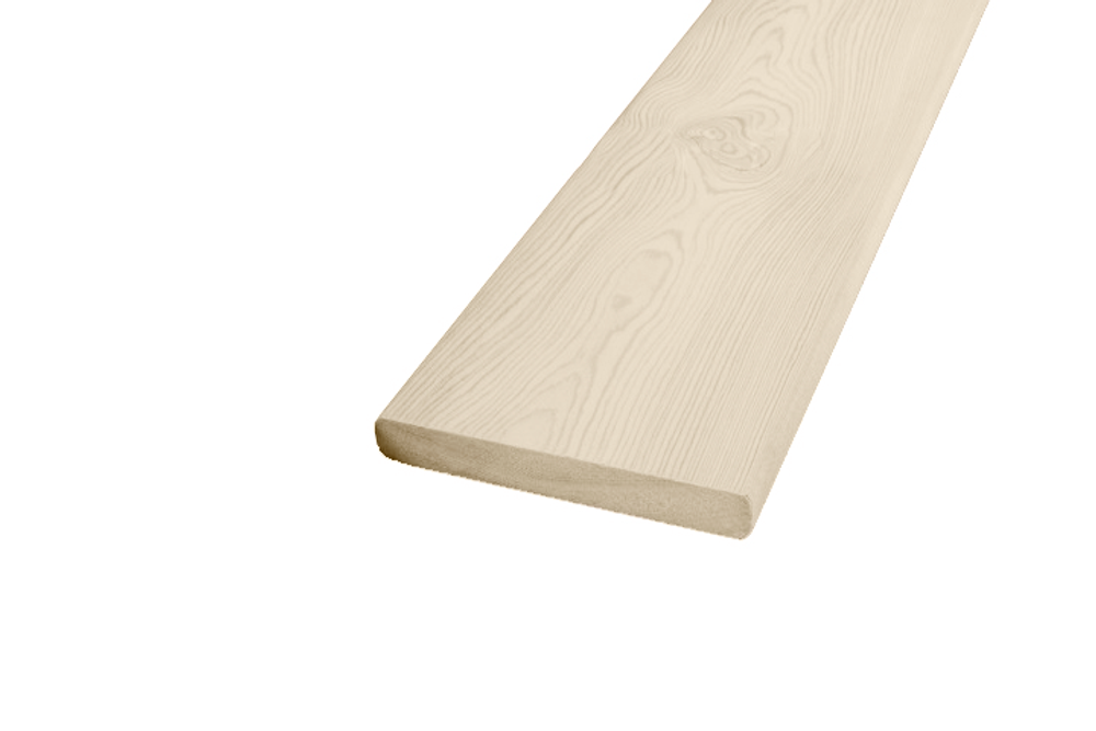 Планкен прямой цельный 140 мм (лиственница) сорт Экстра