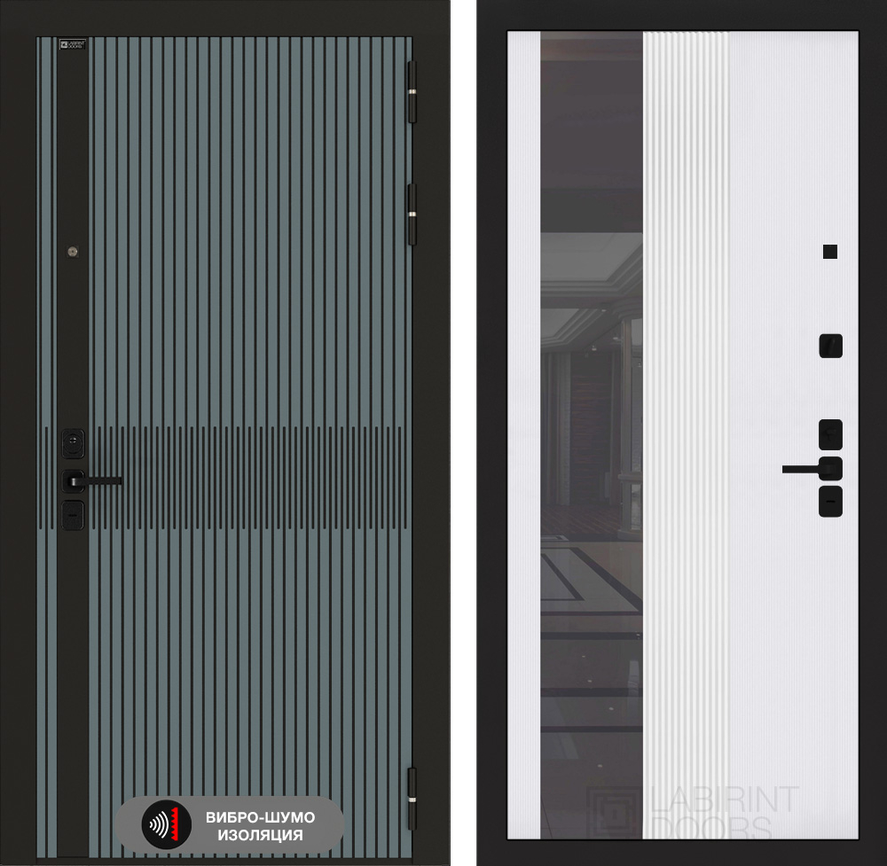 Иссида 32 белый рельеф софт с тонированным зеркалом