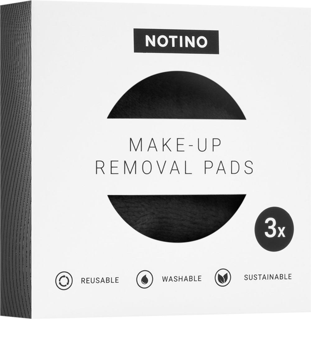 Notino Spa Collection Make-up removal pads - Многоразовые подушечки для снятия макияжа из микрофибры. /  Black 3 szt.   / GTIN 2800010480025