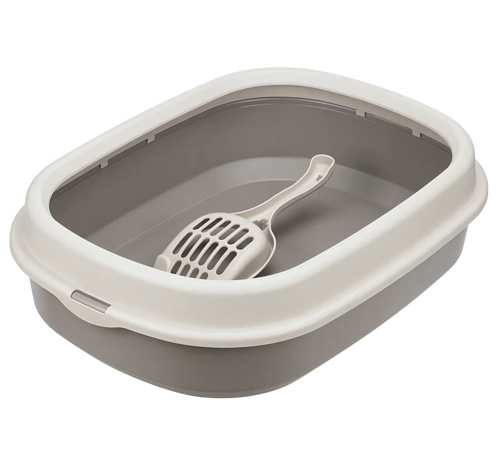 Лоток для кошек ЛЯ-МУРР 480х355мм с низким бортом + подарок (совок) М1832