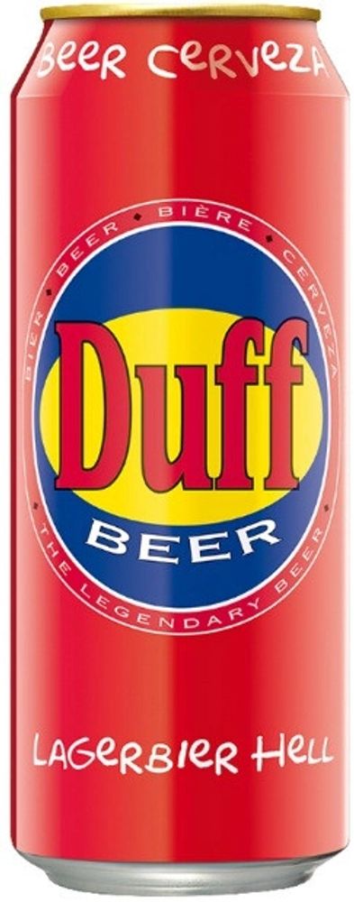 Пиво Дафф Лагер / Duff Lager 0.5 - банка