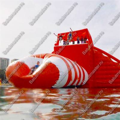 Катапульта Блоб с вышкой «Адреналин высоты» 10×3×5 м, блоб 7×2 м