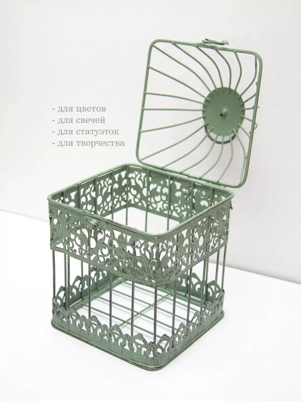 Клетка декоративная интерьерная 24,5*14 см