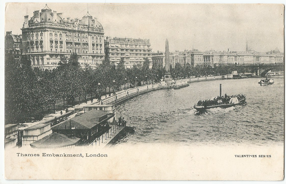 Открытка Thames Embankment, London