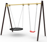 Качели №25, двойные, 3000*1480*2300 мм.