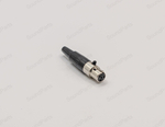 Разъем mini XLR 4 Pin c кнопкой + разъем мама для пайки