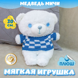 Мягкая игрушка плюшевый Медведь подарок для девочки мальчика