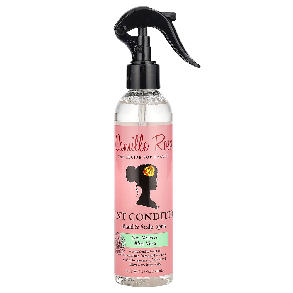 Camille Rose, Спрей для волос и косичек, морской мох и алоэ вера, 240 мл (8 унций)