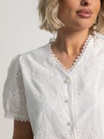 Блуза Бал цветов (белая) Б15747-7М LT Collection