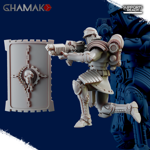 Adeptus Mechanicus Skitarii Gatekeepers Squad Скитарий страж врат №6 с ружьём (без щита)миниатюра для dnd, днд, pathfinder, фентези, Настольная игра, НРИ, Варгейм, РПГ