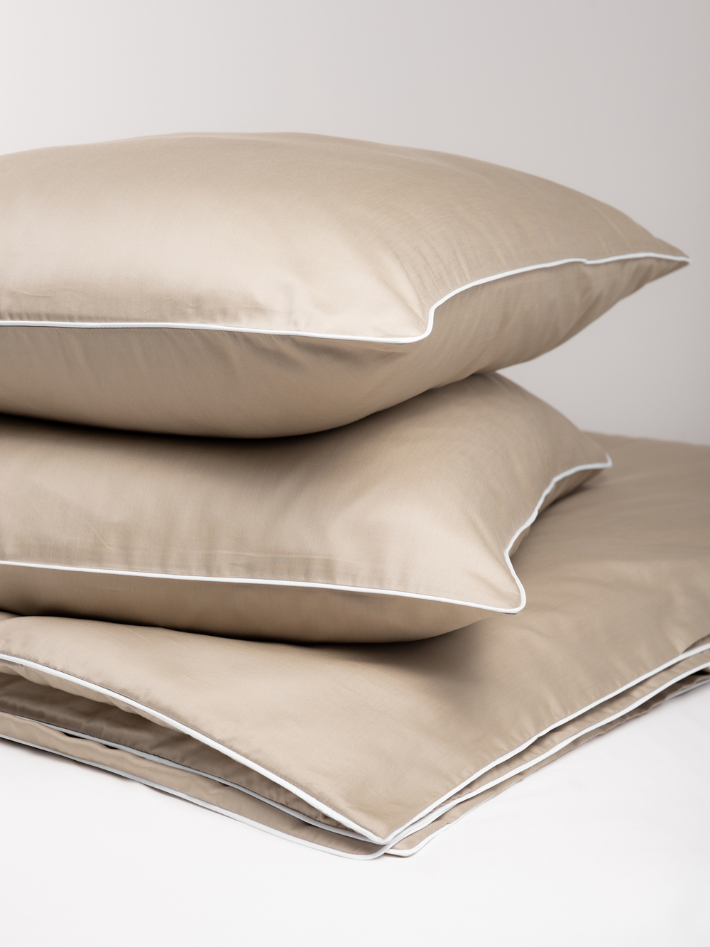 Наволочки бежевые сатин купить