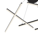 Подвесная светодиодная люстра Maytoni Line MOD016PL-L80BK