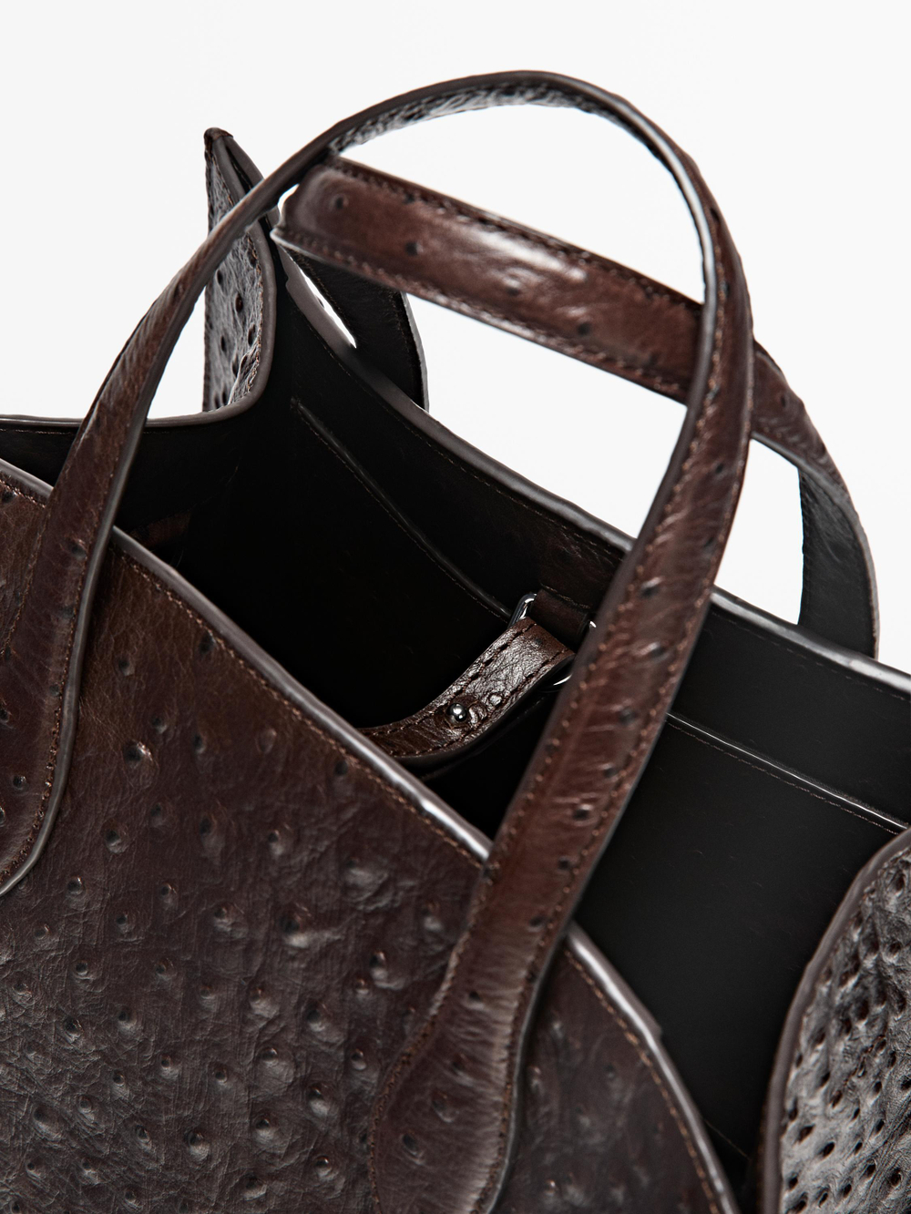 Massimo Dutti Мини-сумка MD ICON из текстурированной кожи, коричневый