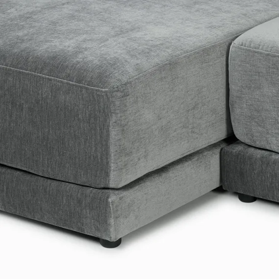 Угловой диван Mia левосторонний 320 см, темно-серый