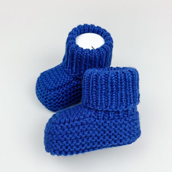 Пинетки вязаные Синие