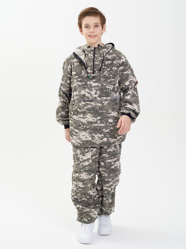 Костюм летний Антигнус-Детский ткань Твил-Пич цвет 128/2 (св. пиксель)