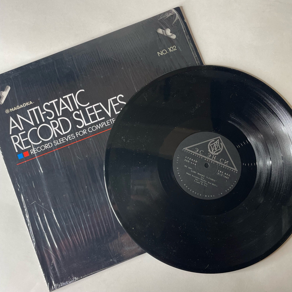 Винтажная виниловая пластинка LP Gary Moore G Force (Россия 1992)