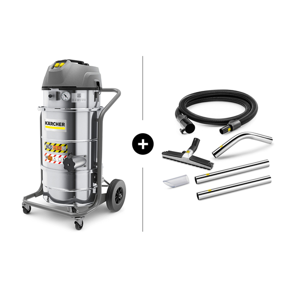 Комплект: IVM 40/24-5 M ACD + улучшенный комплект аксессуаров для сухой уборки DN40