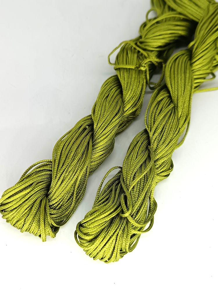 Шнур плетеный нейлон, d 1,2 мм, 10х20 м, оливковый