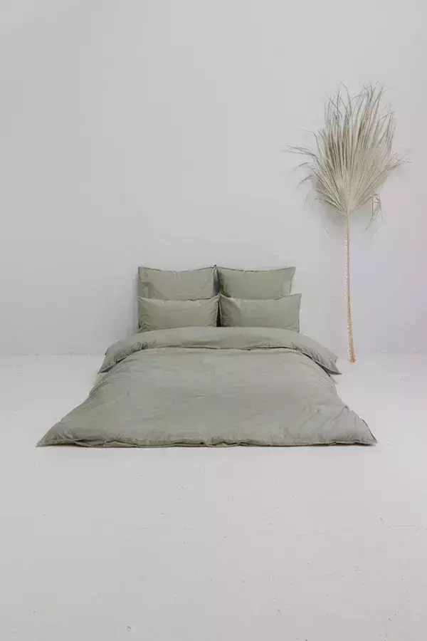 Постельное белье семейное Luxberry Soft Silk Sateen зеленое