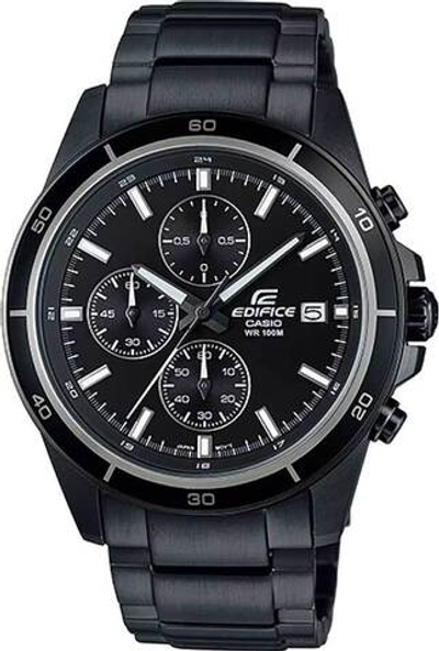 Японские наручные часы Casio Edifice EFR-526BK-1A1 с хронографом