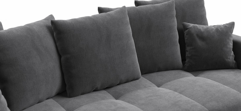 Диван Босс Тренд Велюр Монолит серый