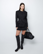 Сапоги из натуральной кожи черный