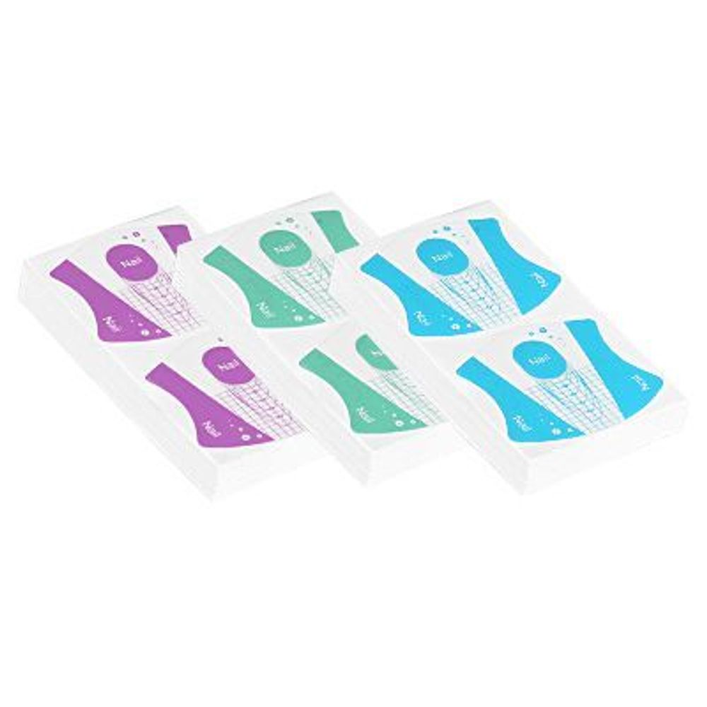 Формы для наращивания многоразовые пластиковые Овал 100 шт.