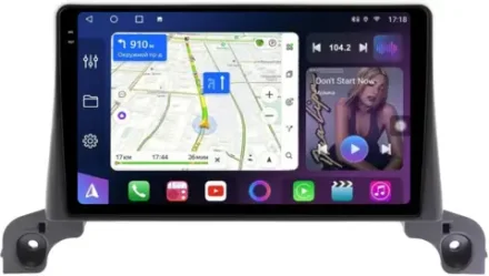 Магнитола Peugeot 3008, 5008 2016-2022, 4008 2020+ (рамка 9) - FarCar BM9-9638 монитор 9.5" QLED на Android 14, TS10, 4+32Гб, CarPlay, 4G SIM-слот