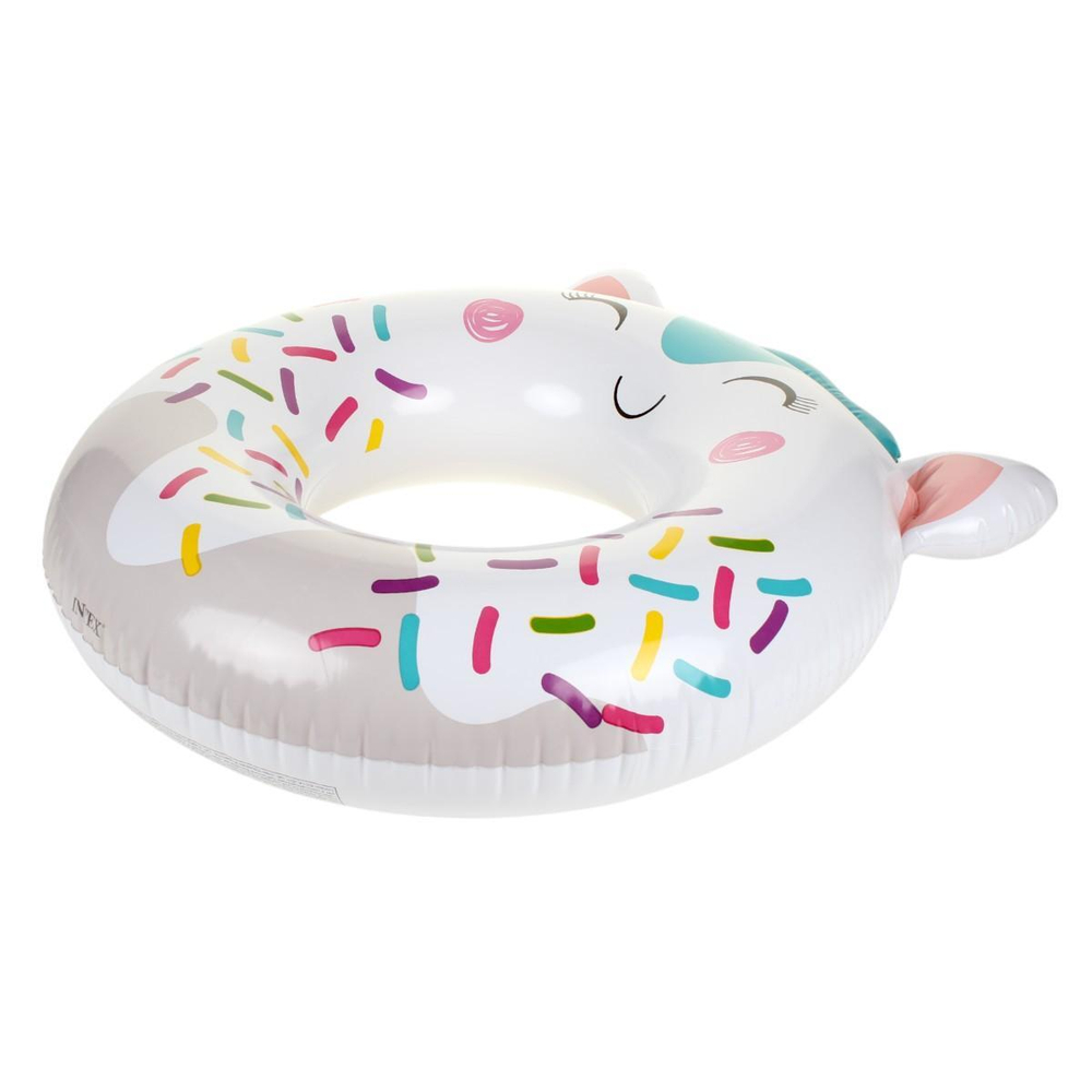 Круг для плавания "Милые животные. Пончик" 76см от 8 лет микс 59266 (Intex)