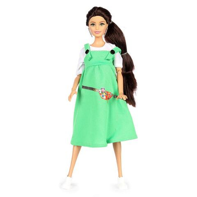 Кукла тип модель София 29см. беременная, руки и ноги сгиб, 3 младенца, аксесс, коробка (Карапуз)