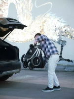 Коляска детская "FLEX GRAND" (2в1) RA072 Midnight Black + сумка