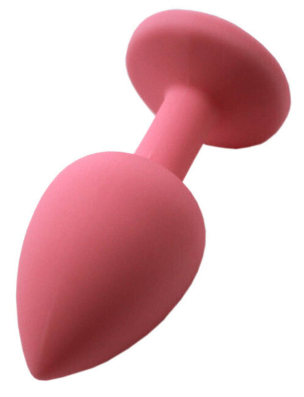 Маленькая нежно-розовая пробка с фиолетовым кристаллом (Цвет: розовый с фиолетовым)